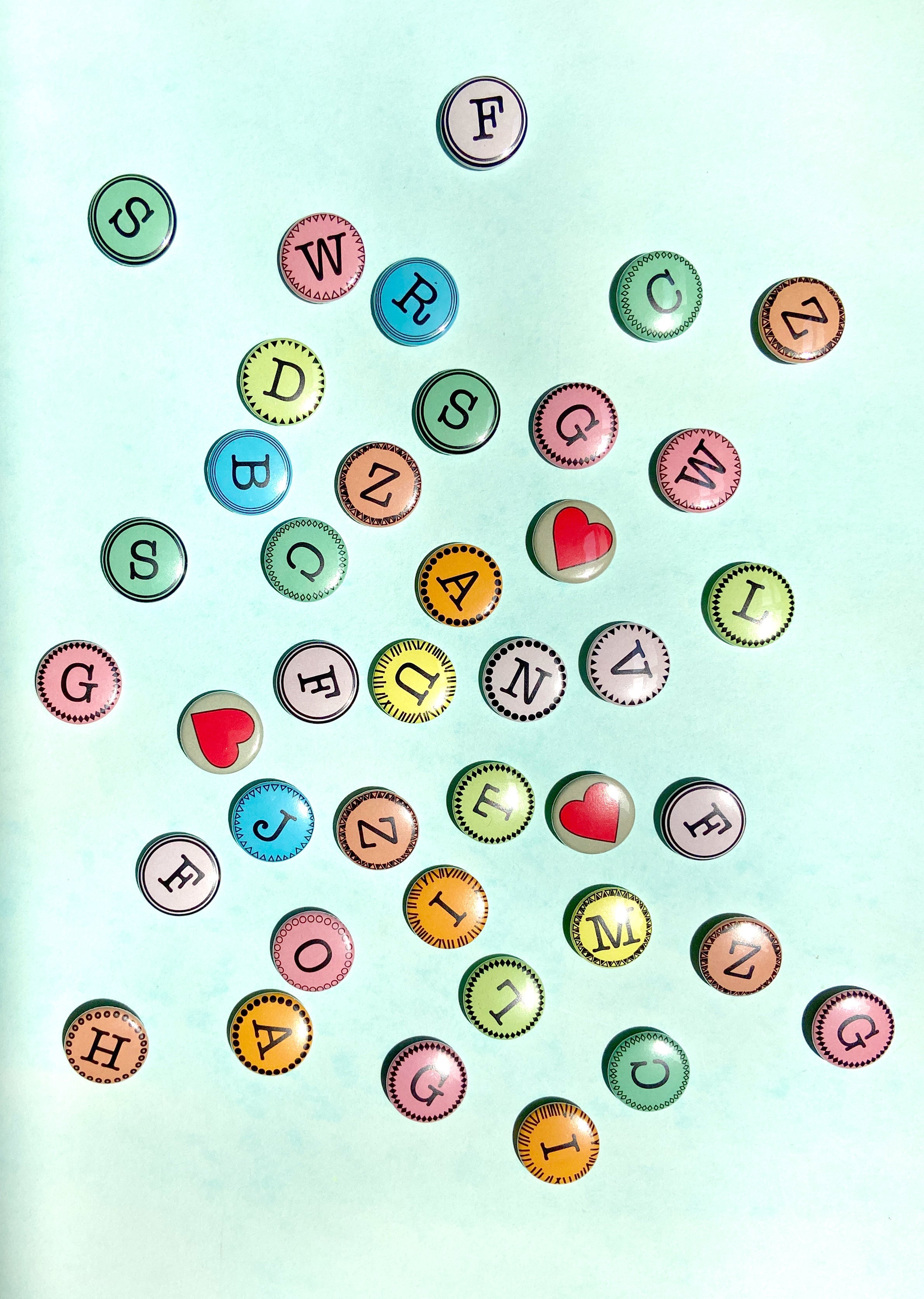Pins - Alphabet Safety Pin Buttons