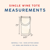 Red Single Wine Totes