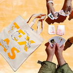 Texas Font Grocery Tote