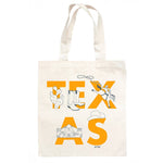 Texas Font Grocery Tote