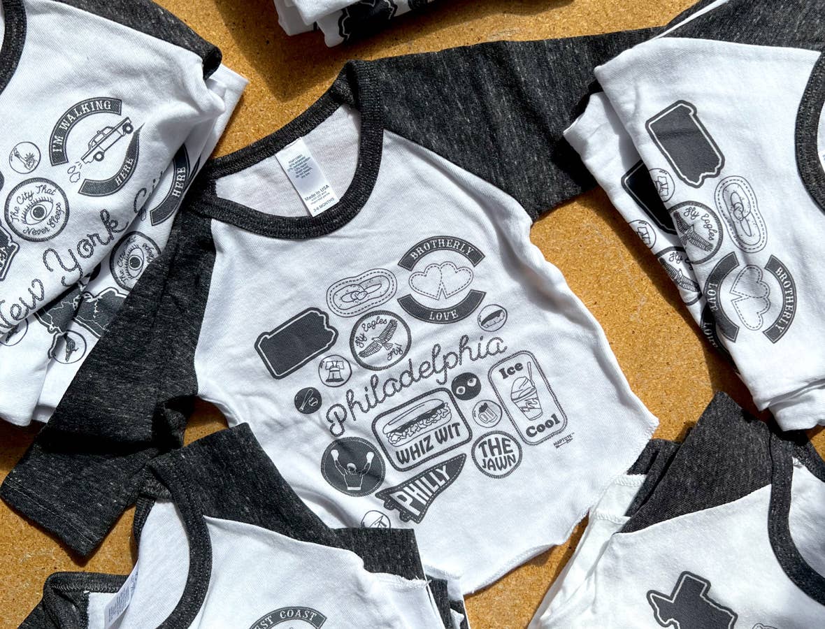 Texas Pins & Patches Baby Baseball Tee