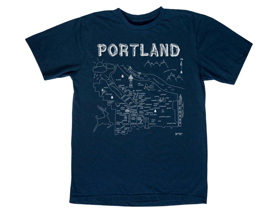 Portland Adult Tee - Navy